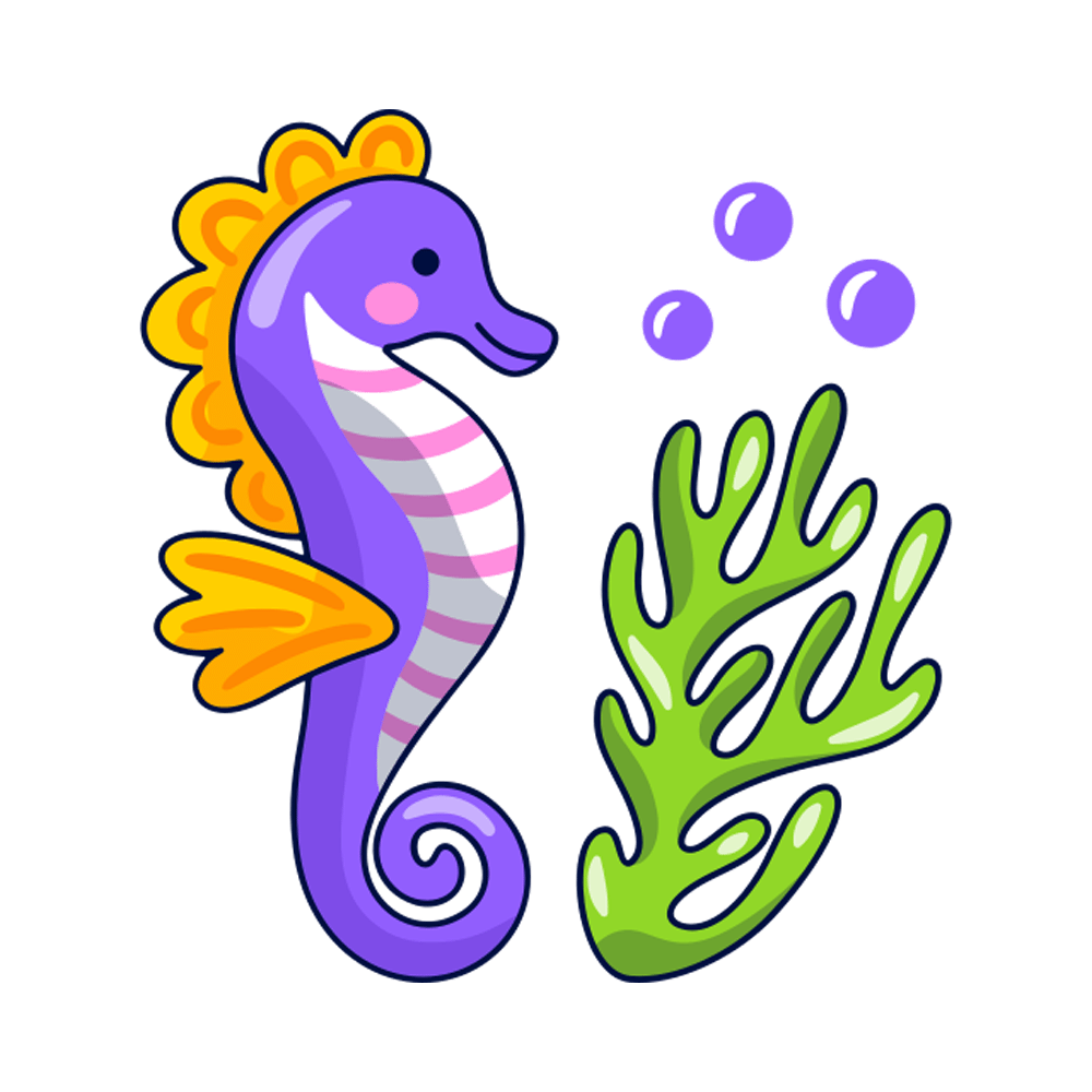 Seahorse Free Sticker Transparent Clipart