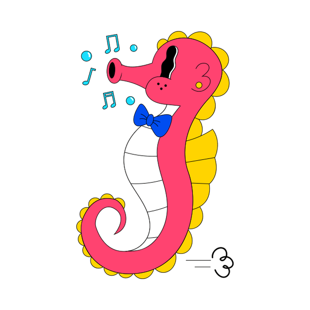 Seahorse Free Sticker Transparent Gallery