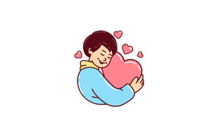 Self Love Free Sticker PNG