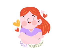 Self Love Sticker PNG