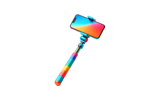 Selfie Stick Free Sticker PNG