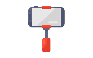 Selfie Stick Sticker PNG