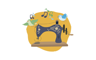Sewing Sticker PNG