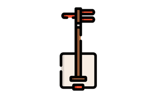 Shamisen Sticker PNG