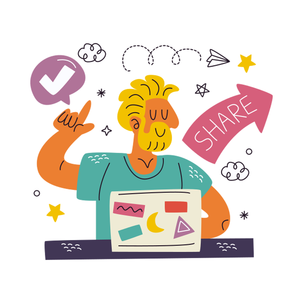 Share Free Sticker Transparent Photo