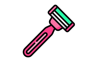 Shaving Blade Sticker PNG