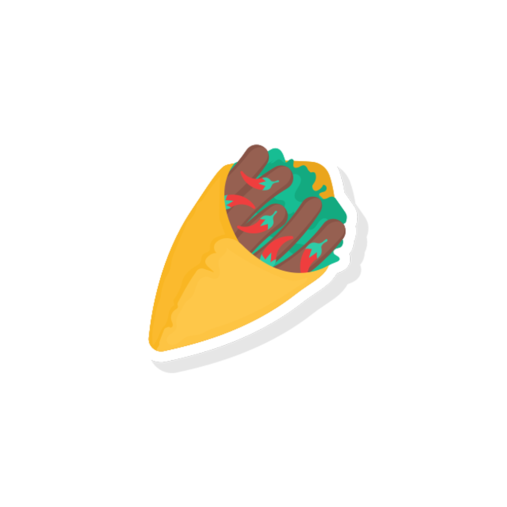 Shawarma Free Sticker Transparent Image