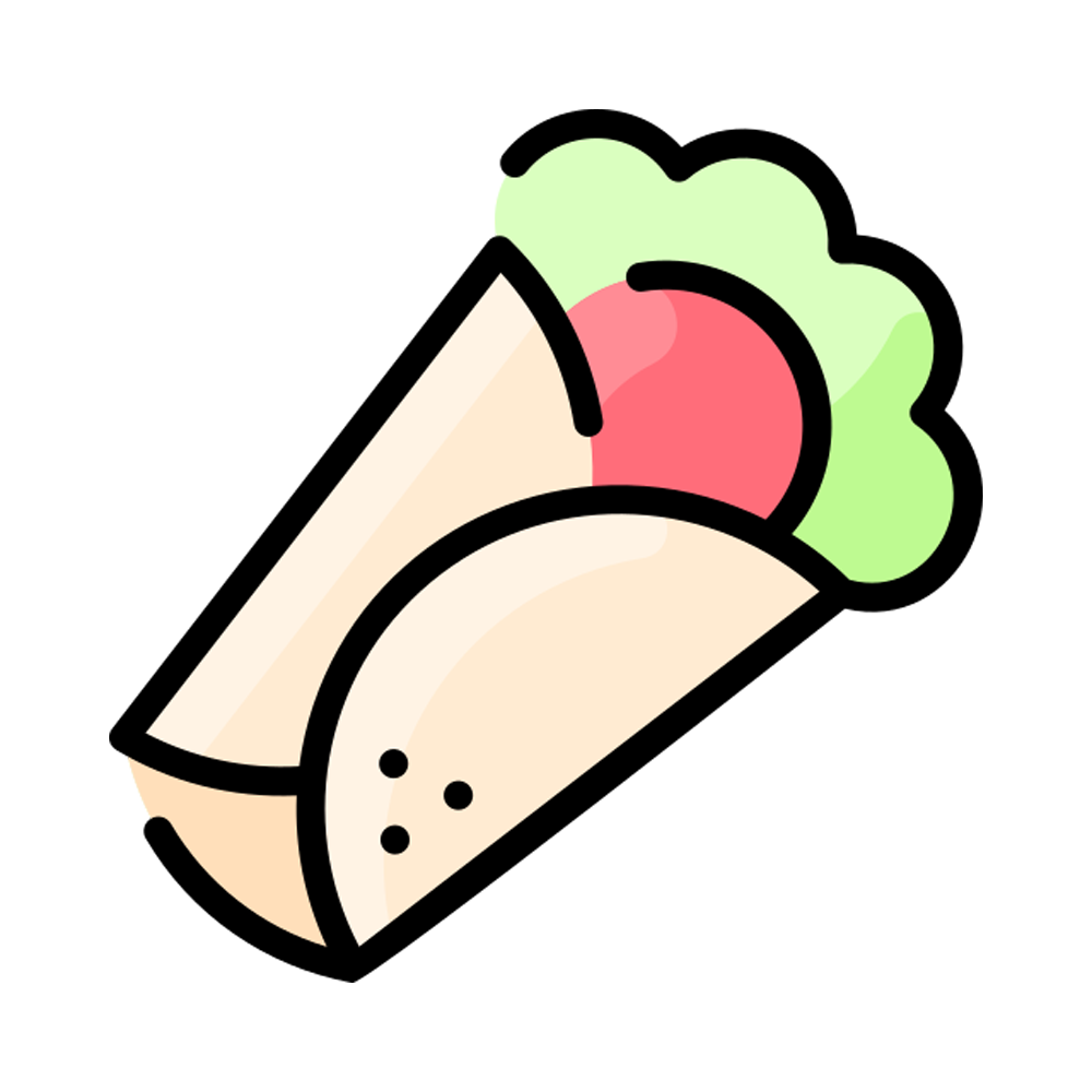 Shawarma Free Sticker Transparent Clipart