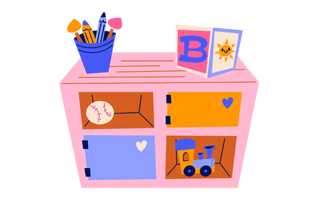 Shelf Free Sticker PNG