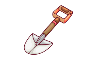 Shovel Free Sticker PNG