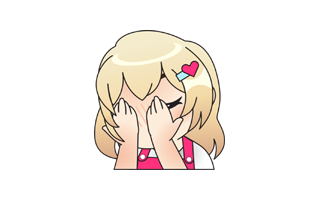 Shy Free Sticker PNG