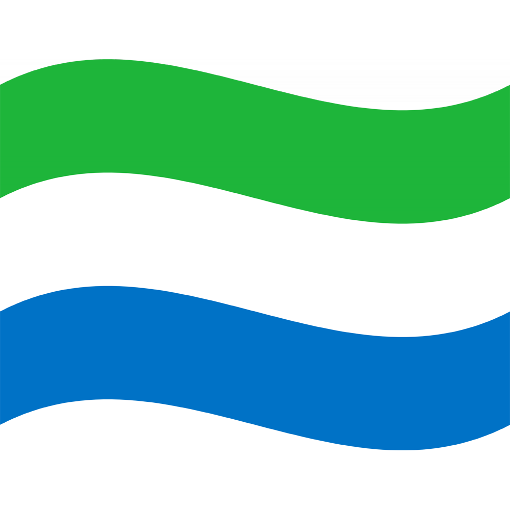 Sierra Leone Flag Transparent Image
