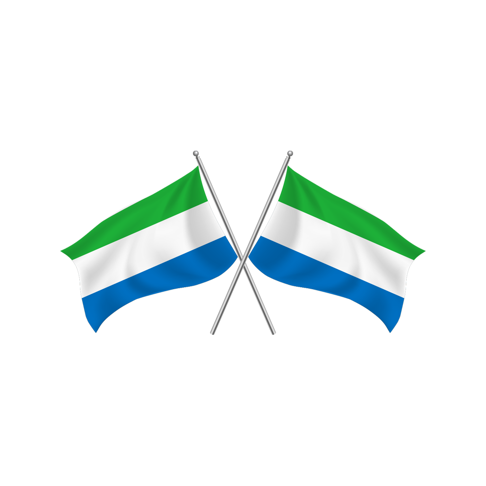 Sierra Leone Flag Transparent Clipart