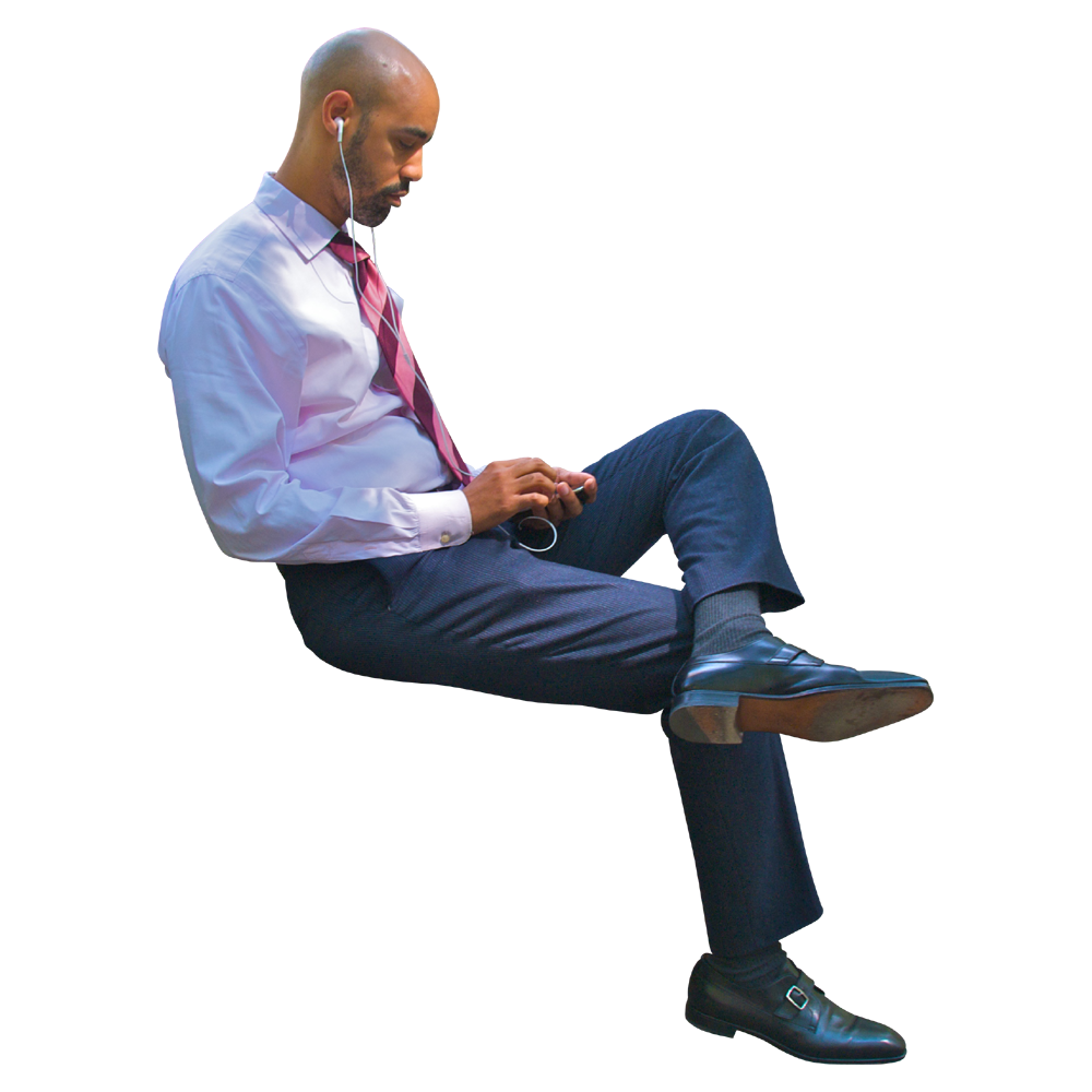 Sitting Businessman Transparent Picture