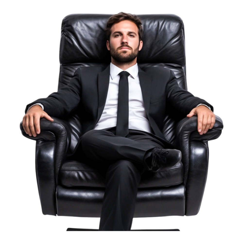Sitting Businessman Transparent Clipart