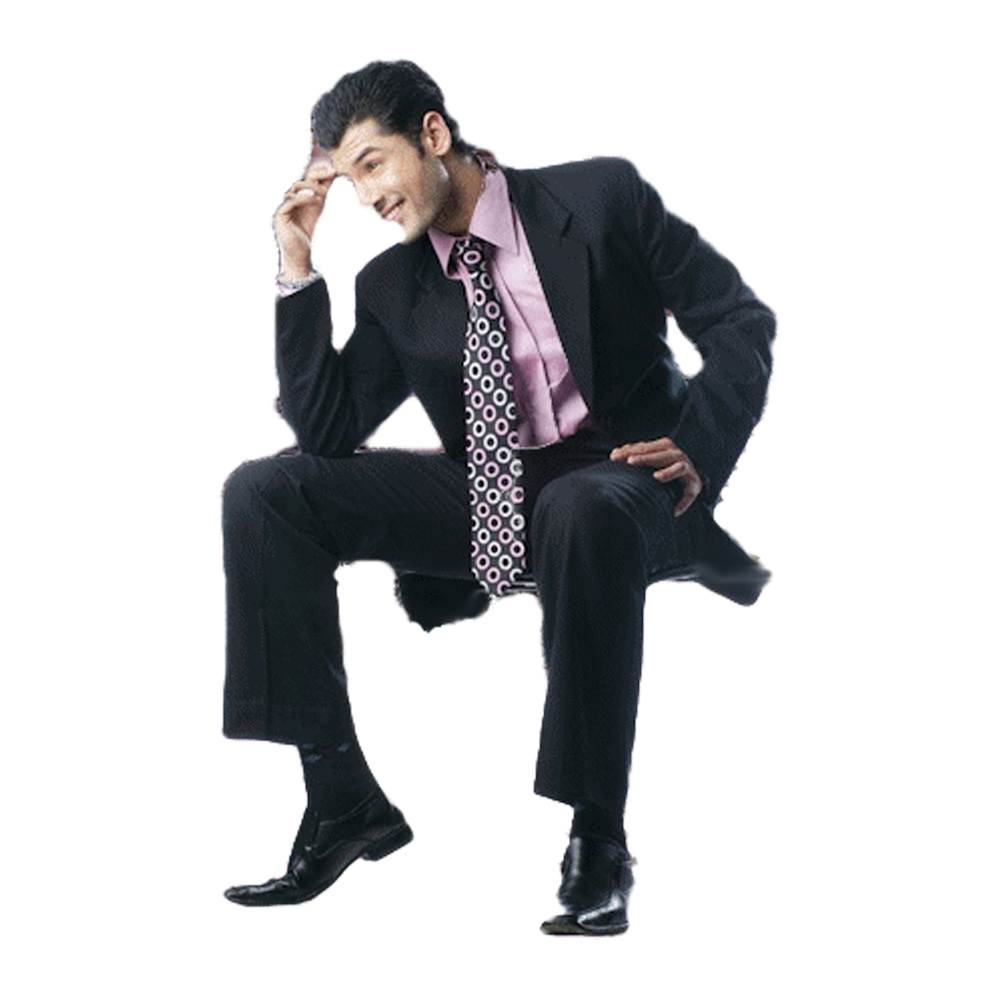 Sitting Businessman Transparent Gallery