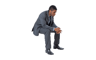 Sitting Businessman PNG