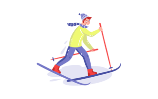 Ski Sticker PNG
