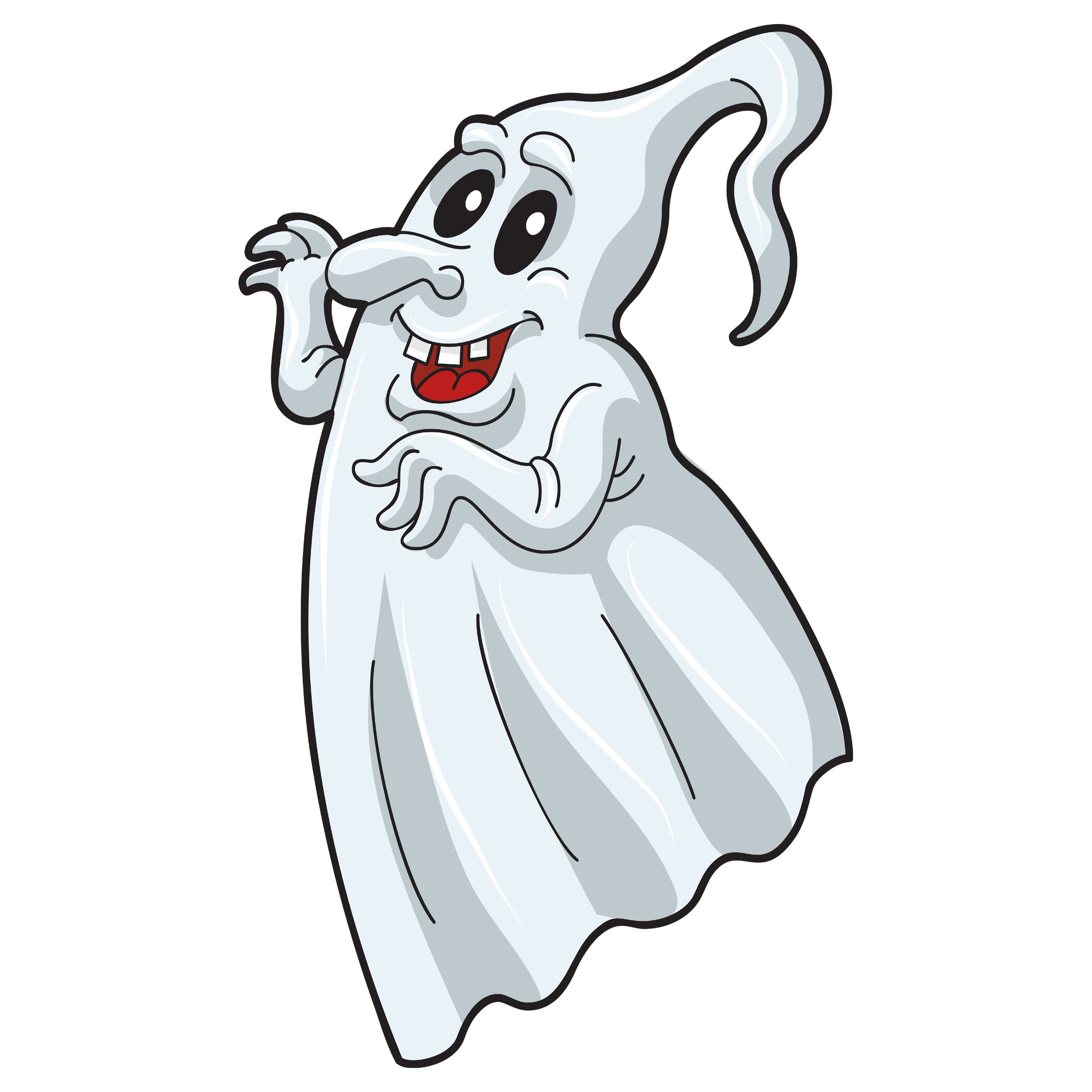 Smiling Ghost Transparent Clipart