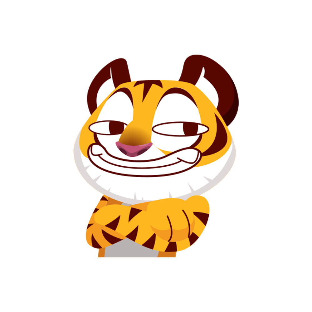 Smirking Free Sticker Transparent Image