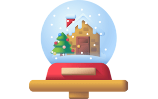 Snow Globe Sticker PNG