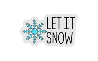 Snowflake Sticker PNG