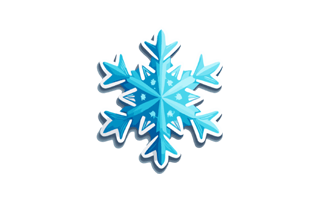 Snowflakes Free Sticker PNG