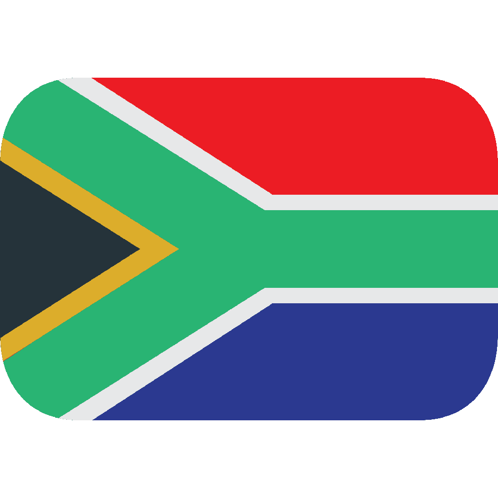 South Africa Flag Transparent Clipart