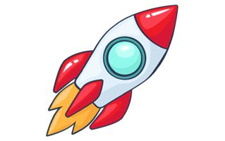 Spaceship Free Sticker PNG