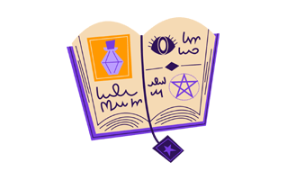 Spellbook Free Sticker PNG