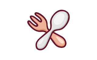 Spoon And Fork Sticker PNG