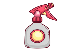 Spray Bottle Sticker PNG