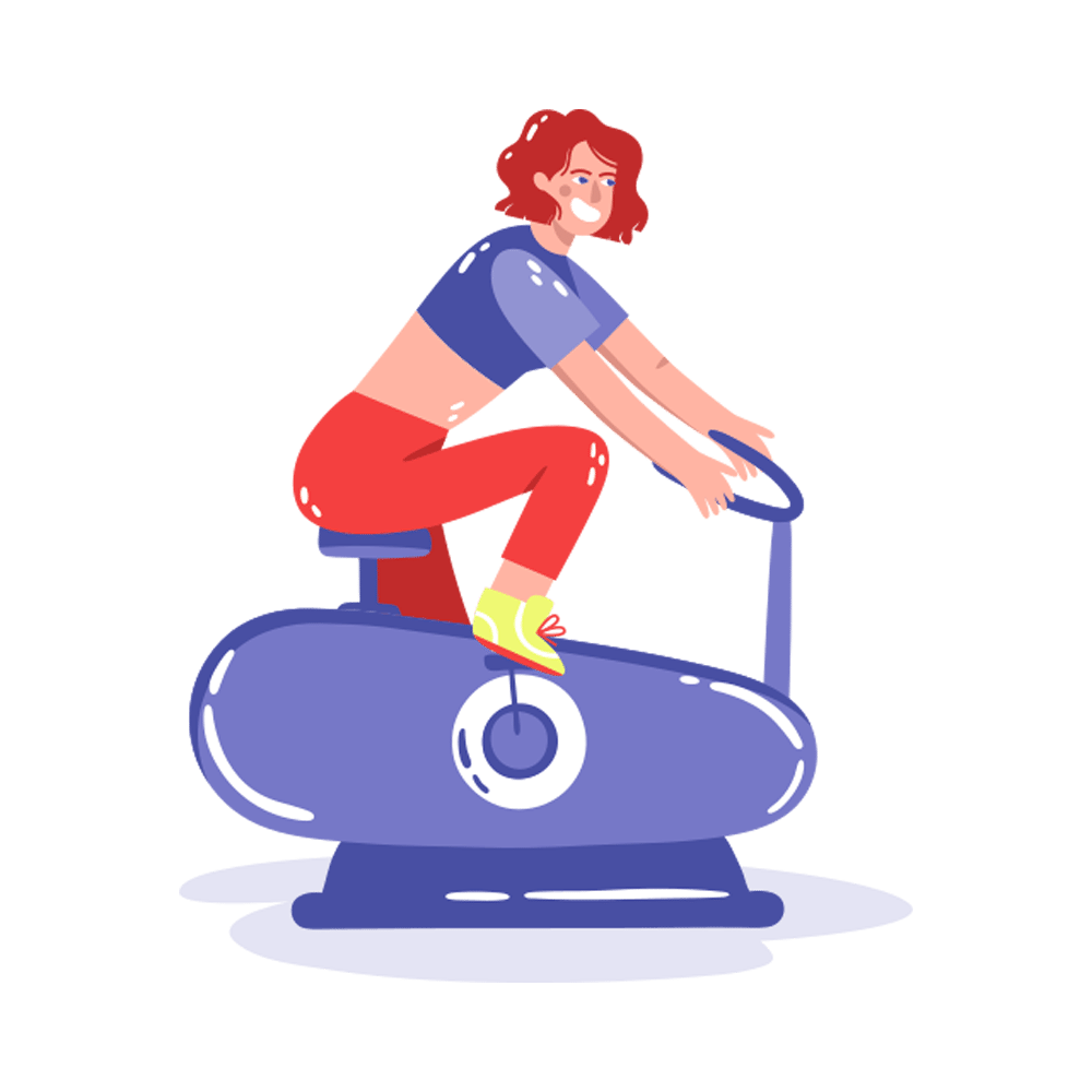Stationary Bike Free Sticker Transparent Image