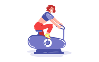 Stationary Bike Free Sticker PNG
