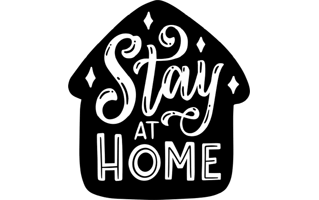 Stay Home Free Sticker PNG