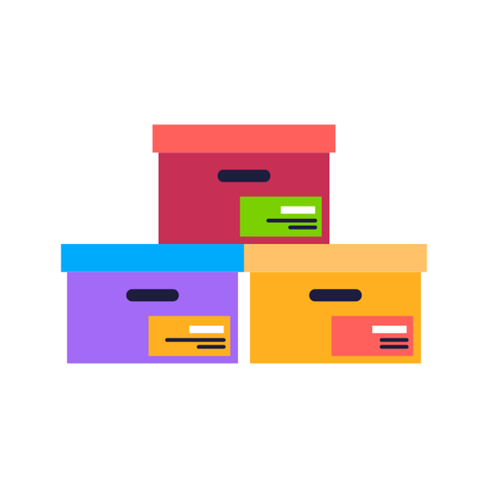 Storage Box Free Sticker Transparent Image