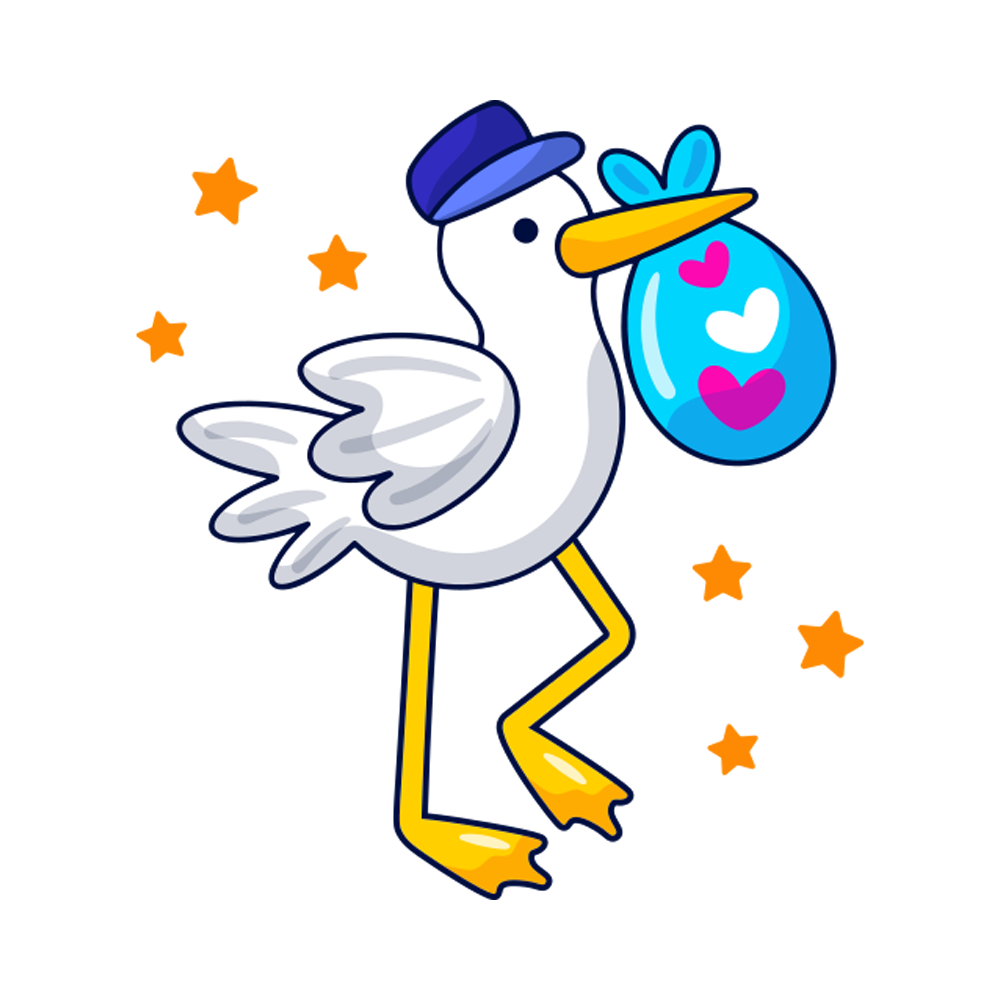 Stork Free Sticker Transparent Photo