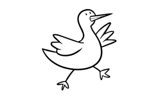 Stork Free Sticker PNG