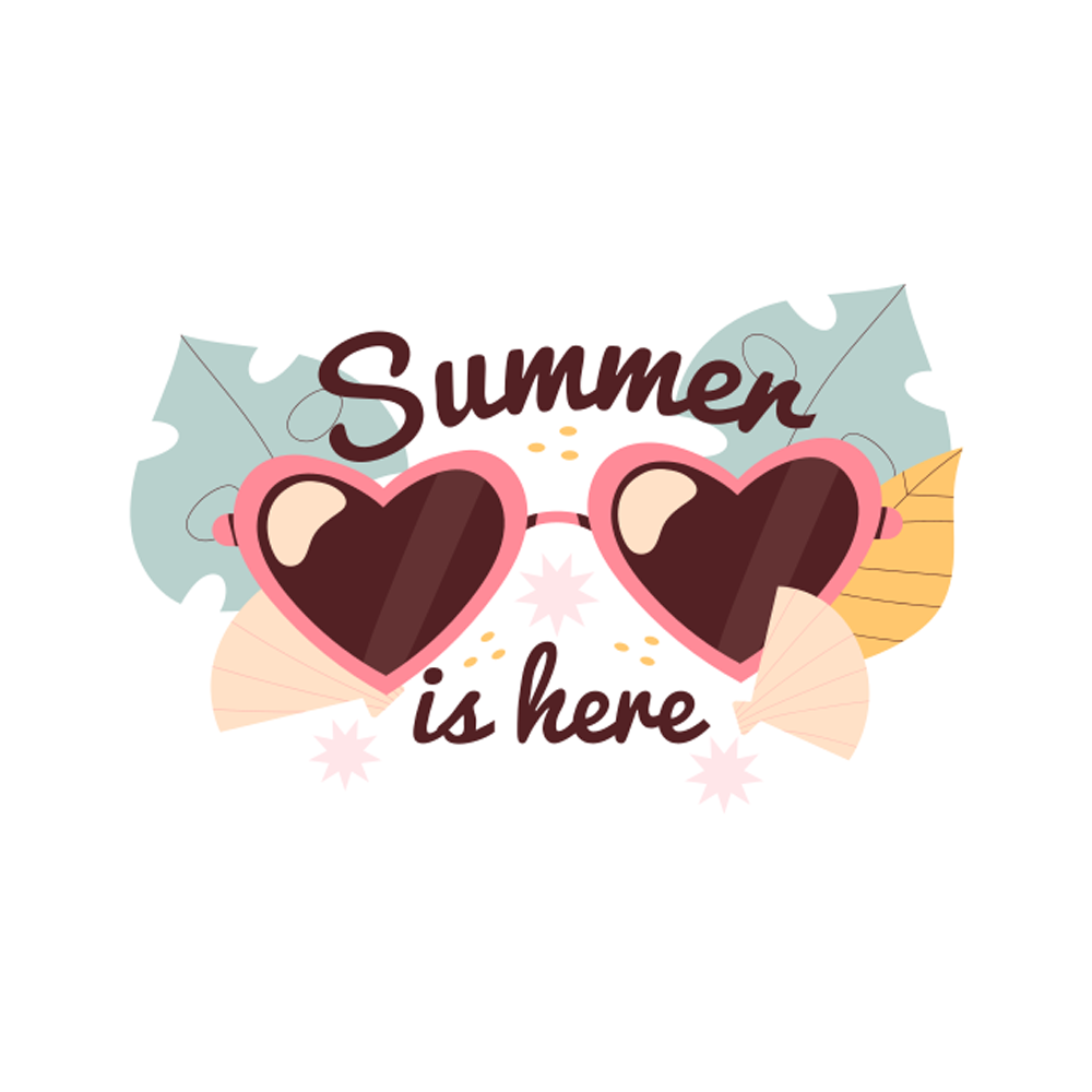 Summer Is Here Free Sticker Transparent Image
