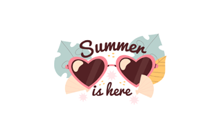 Summer Is Here Free Sticker PNG