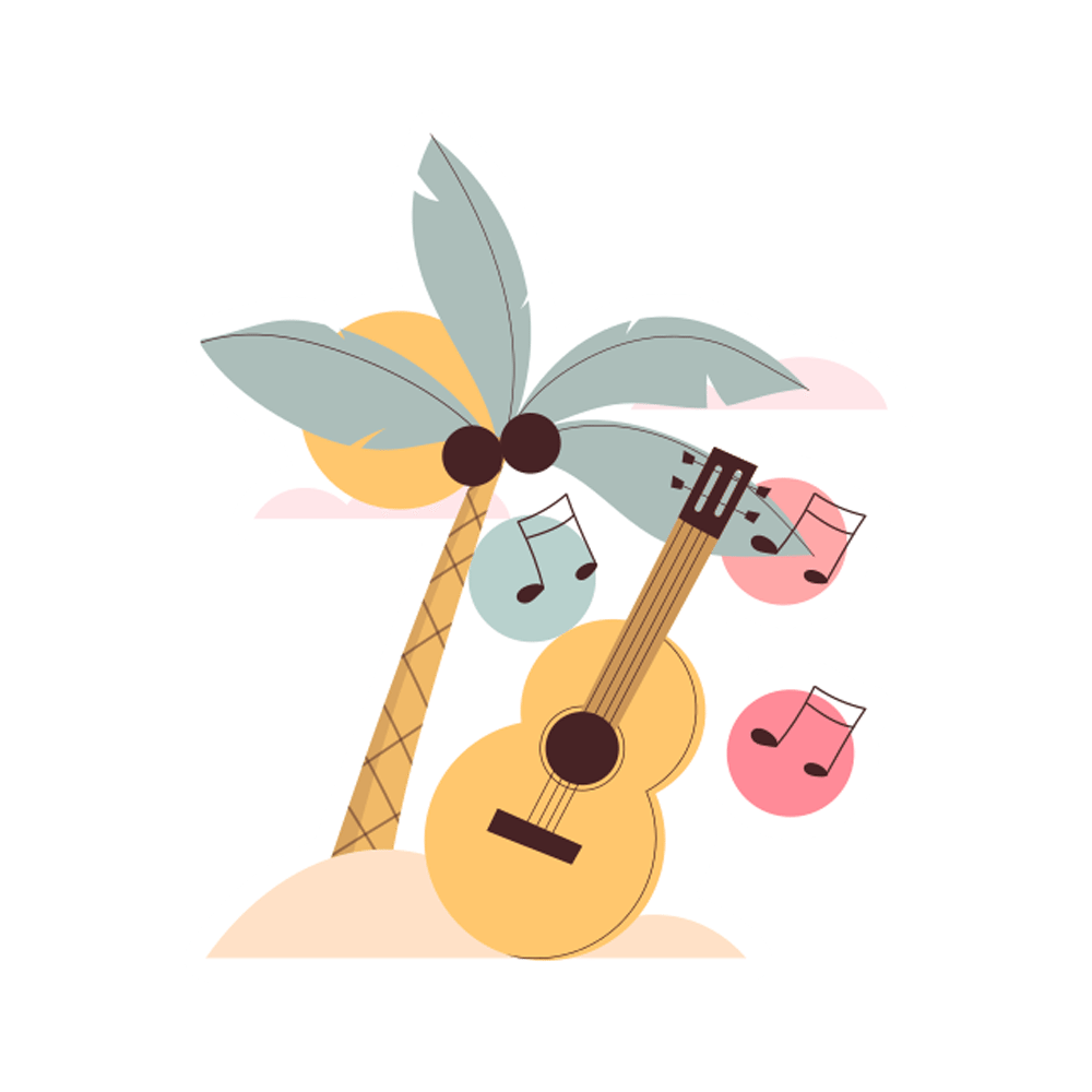 Summer Party Free Sticker Transparent Image