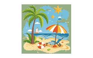Summer Time Free Sticker PNG