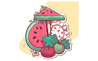 Summer Time Sticker PNG