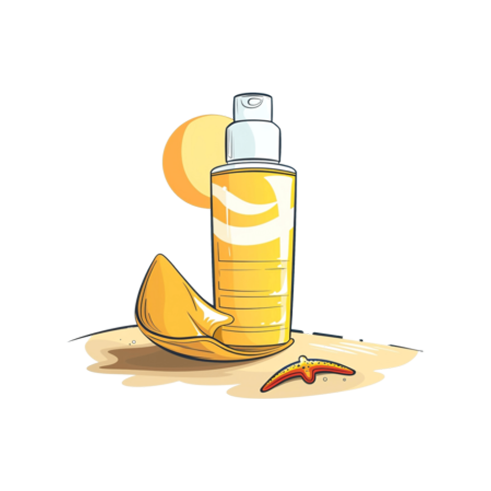 Sun Cream Free Sticker Transparent Image