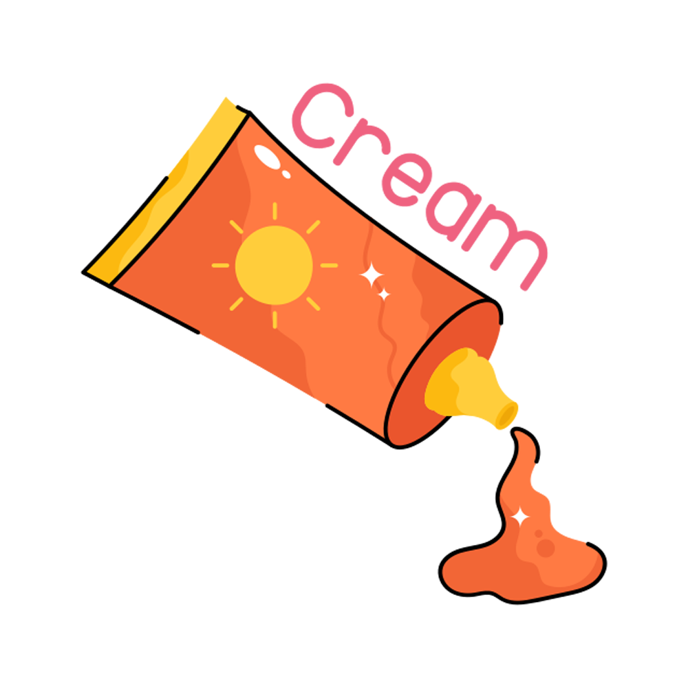 Sun Cream Free Sticker Transparent Picture