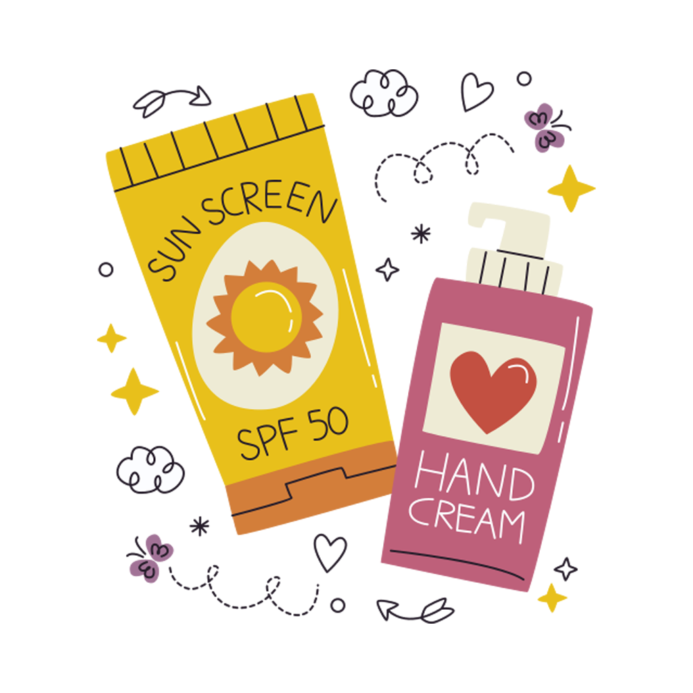 Sun Cream Sticker Transparent Image