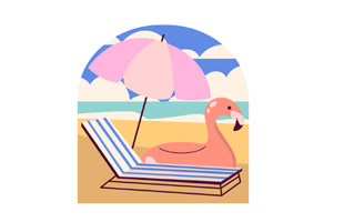 Sunbed Free Sticker PNG