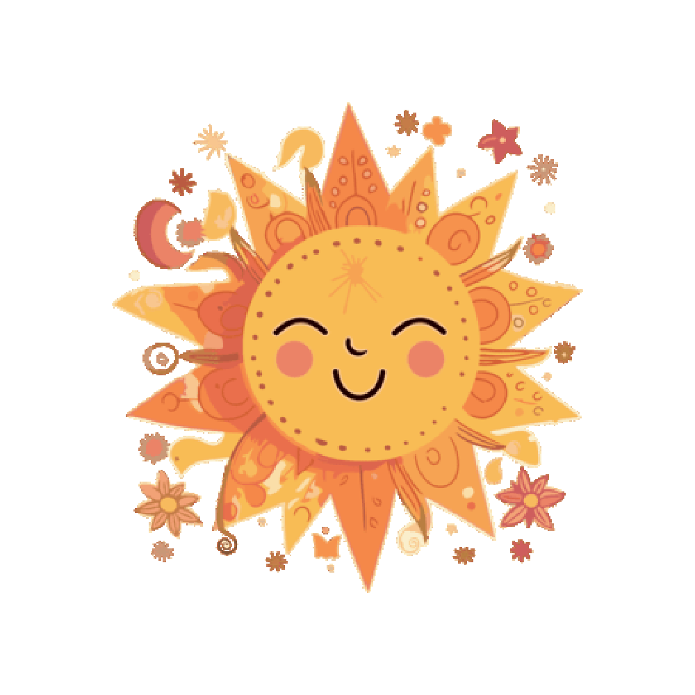 Sunshine Free Sticker Transparent Image