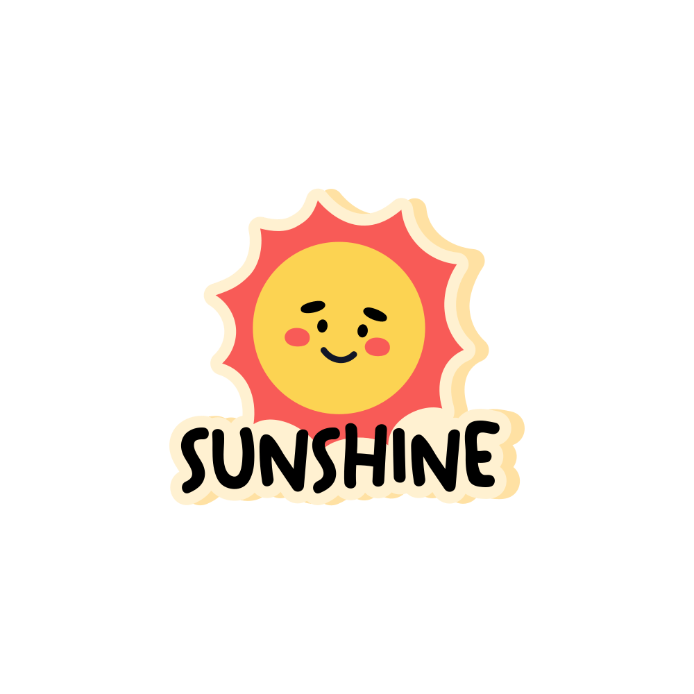 Sunshine Free Sticker Transparent Gallery