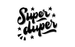 Super Duper Sticker PNG
